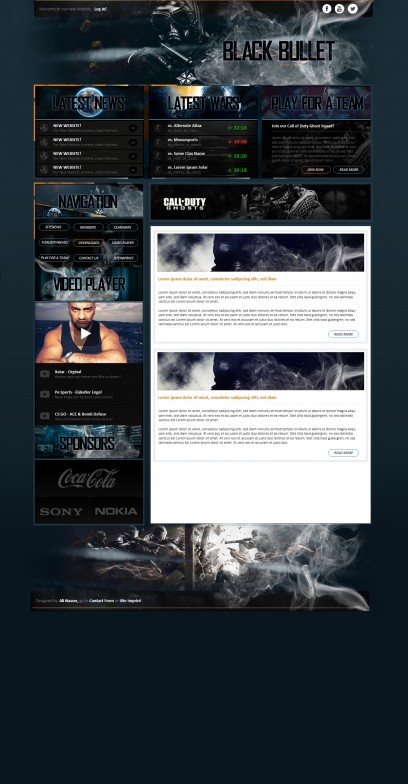 Blackbullet Webspell Template